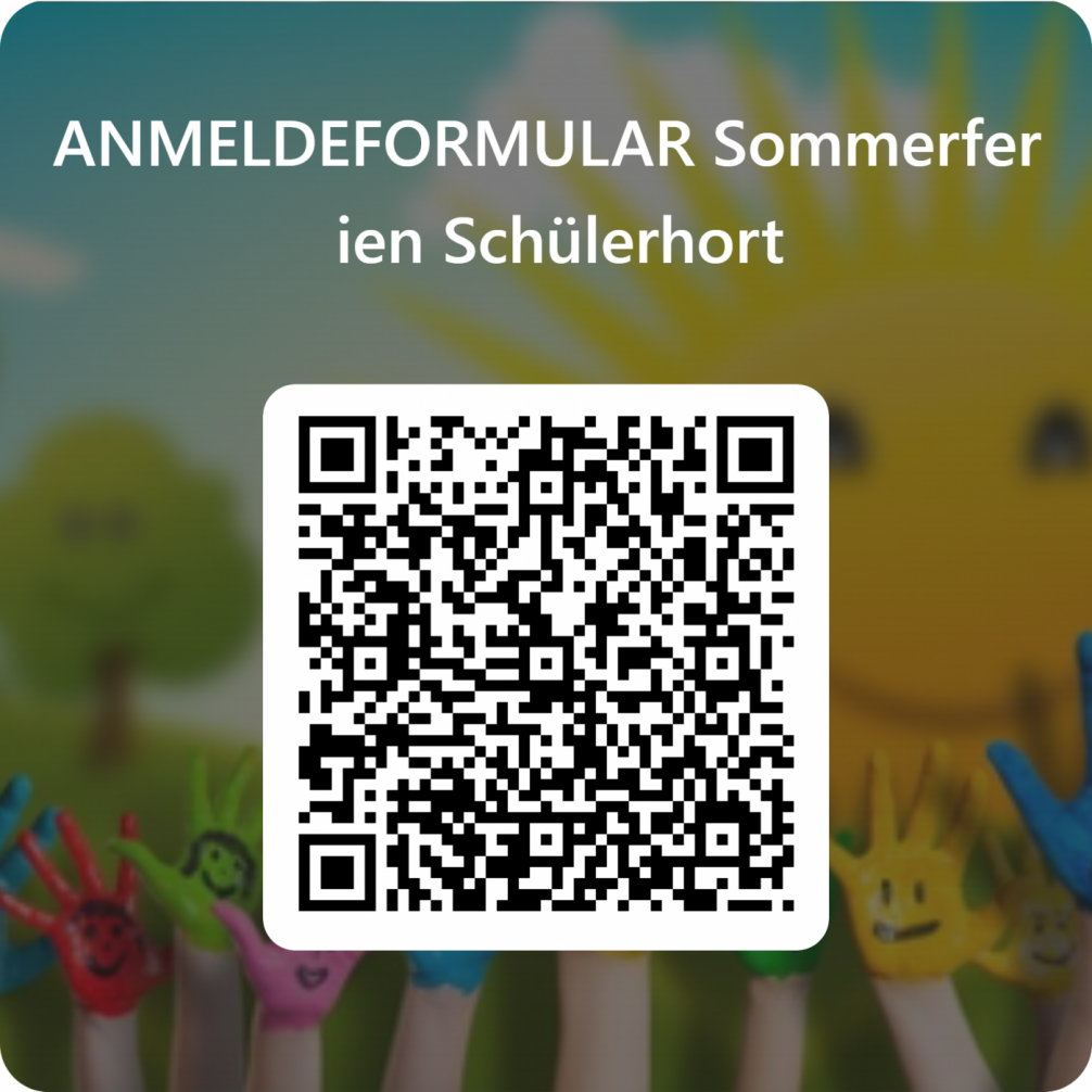 QR Code zur Anmeldung für die Sommerferien