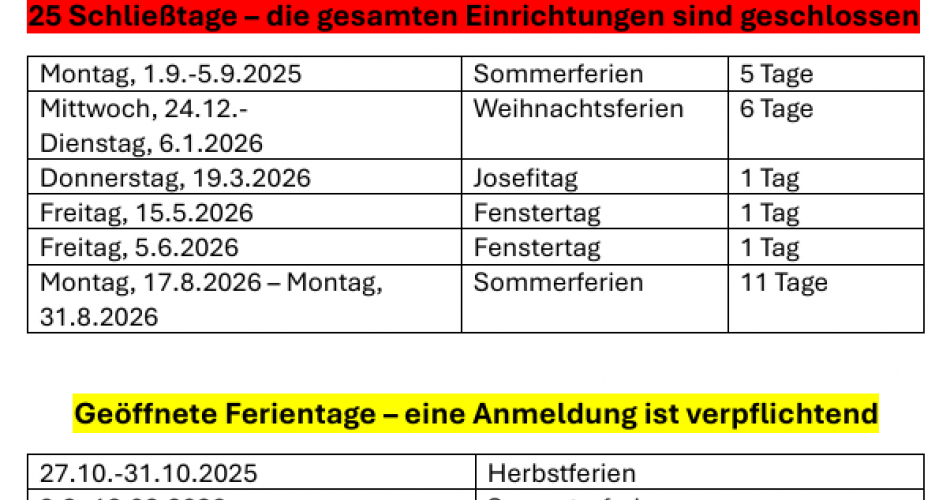 Ferienordnung und Schließtage 2025_2026