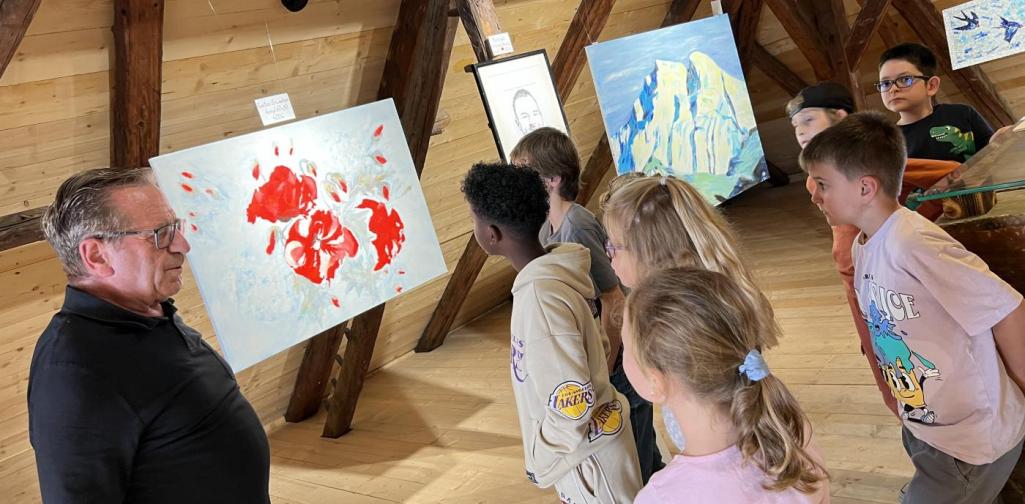 Kinder bei der Vernissage 1 Kinder bei der Vernissage von Hans Gapp